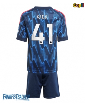 Arsenal Declan Rice #41 Echipament de Fotbal Replică 2025-26 Copii Deplasare (+ Șorturi)